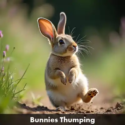 Why Do Bunnies Thump What Is Rabbit Thumping-A Bunny thumping its back foot on the ground to warn of danger. Why Do Bunnies Thump.