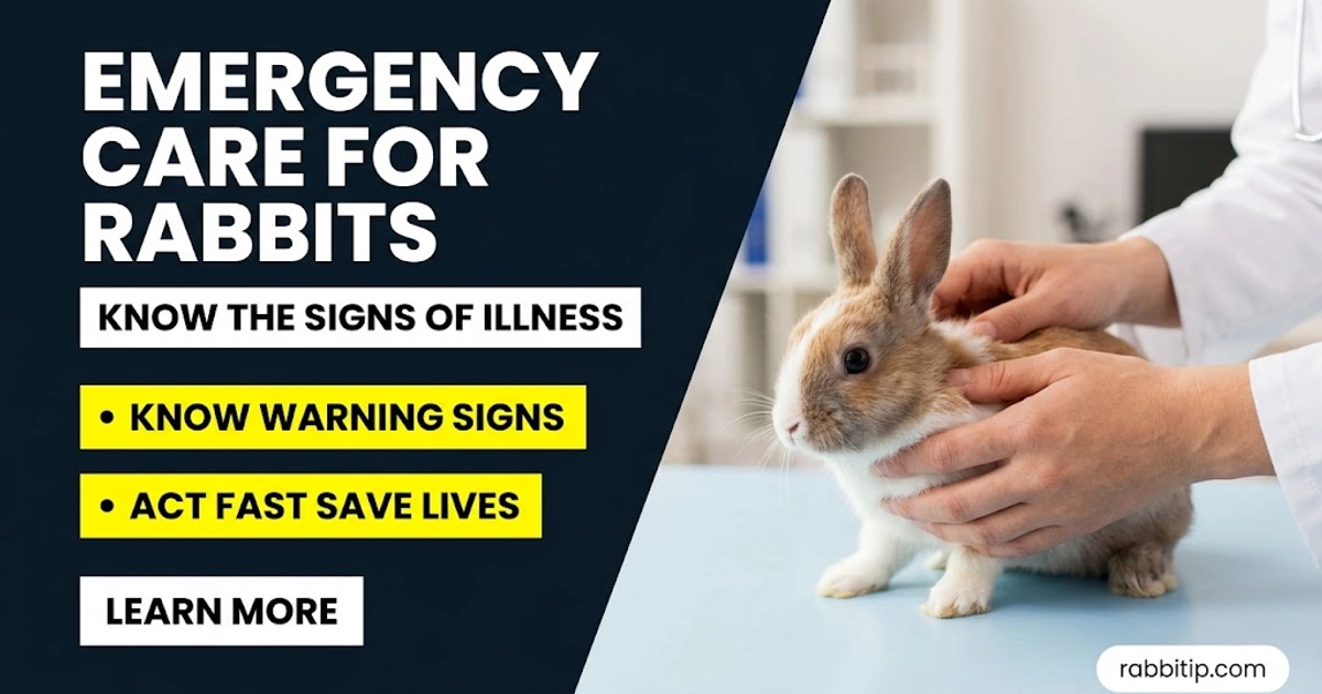 Veterinarian examining a pet rabbit for rabbit diseases emergency care